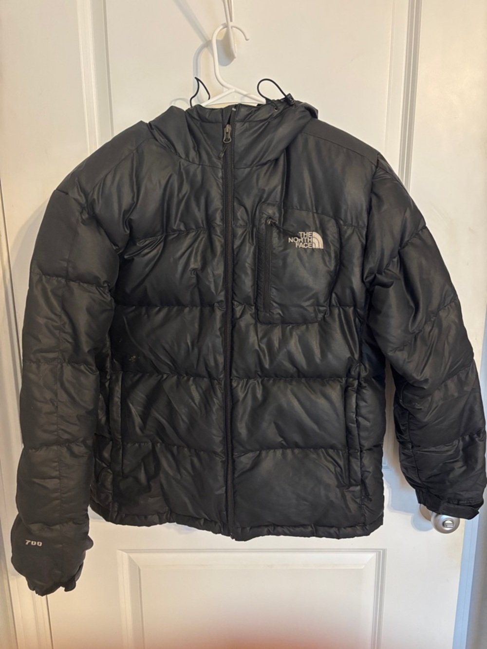 The North Face Black Quilted Men's Puffer Jacket with Hood